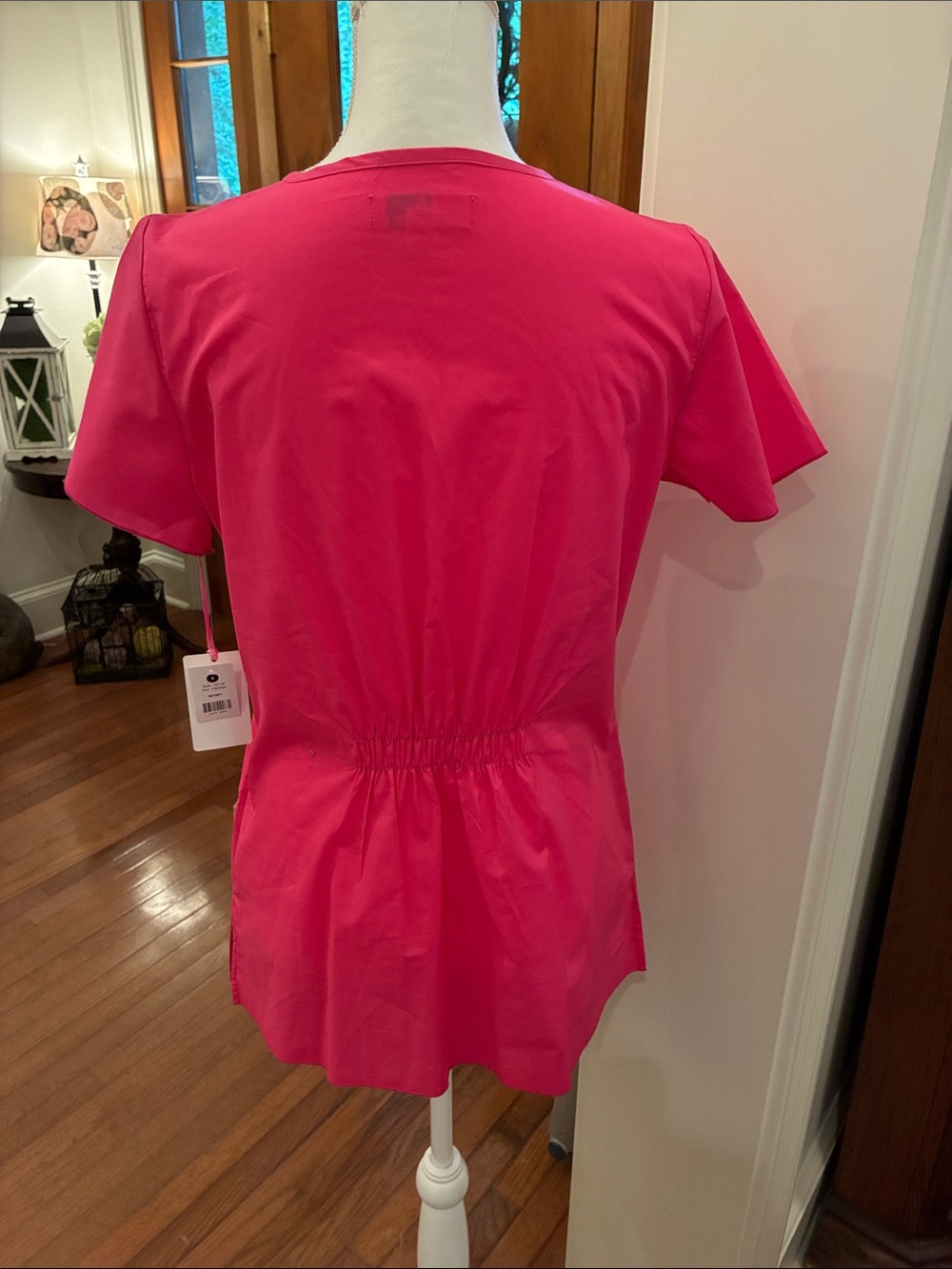 Koi Scrub Tops (3)  Pinks/Purple. Feminine, Boho gathered fit. NWT S - Picture 6 of 8